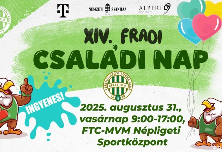 Tizennegyedik alkalommal is Fradi Családi Nap!